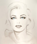 'Diamonds'' Marilyn Monroe 100 x 120 SOLD